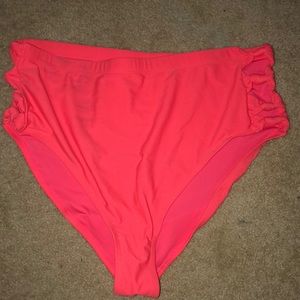 neon pink swim bottoms